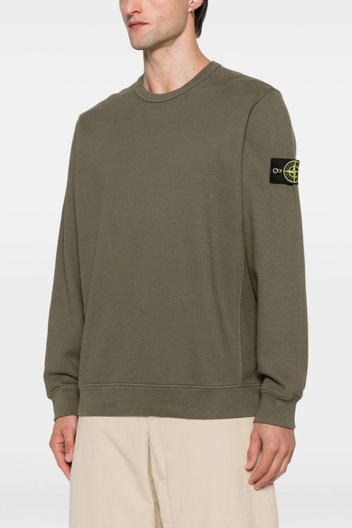 Felpa Verde Uomo Maniche Lunghe