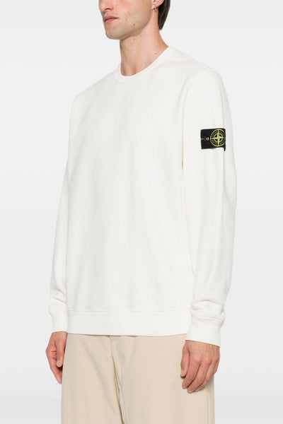 Felpa Bianco Uomo Maniche Lunghe