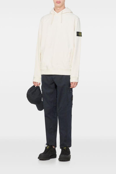 Felpa Bianco Uomo Cappuccio