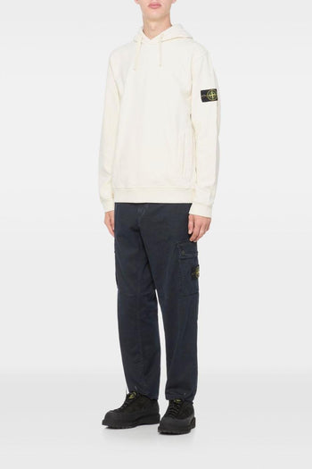 Felpa Bianco Uomo Cappuccio - 2