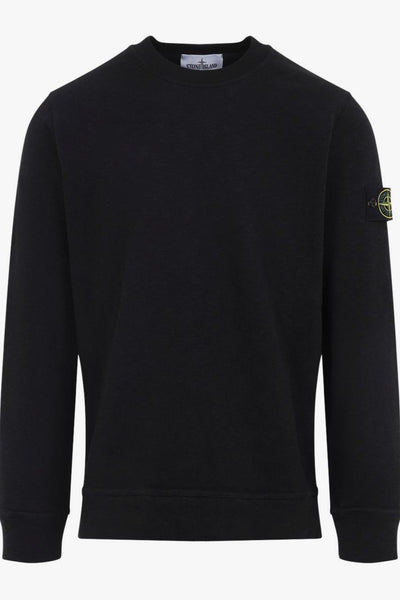 Felpa Nero Uomo Cotone Pesante