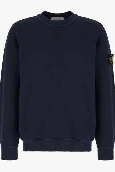 Felpa Blu Uomo Patch Bussola