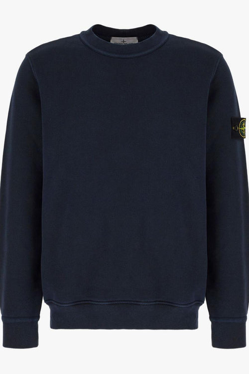 Felpa Blu Uomo Patch Bussola