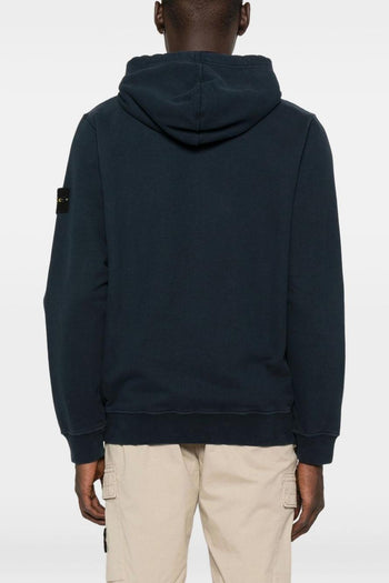 Felpa Blu Uomo con Zip - 3