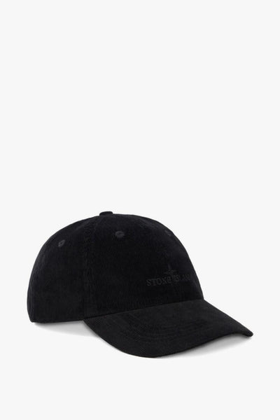 Cappellino Nero Uomo a Costine