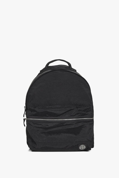 Zaino Nero Uomo Patch Logo