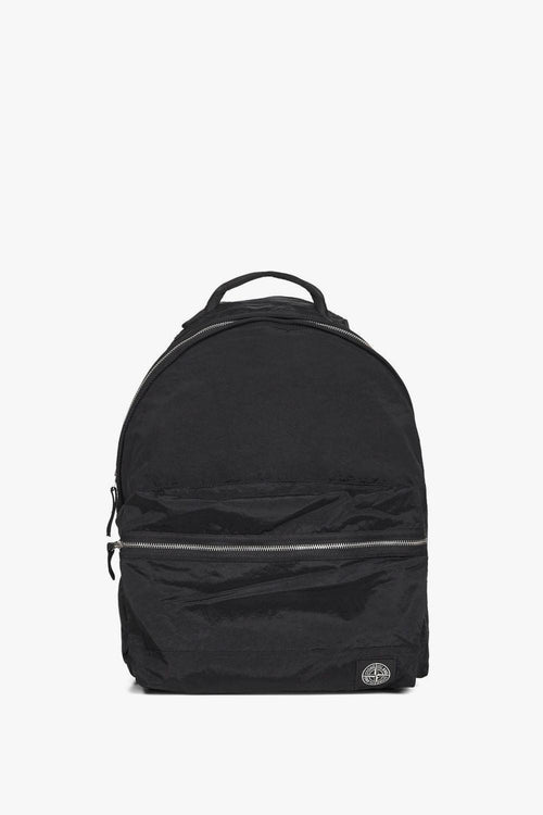 Zaino Nero Uomo Patch Logo