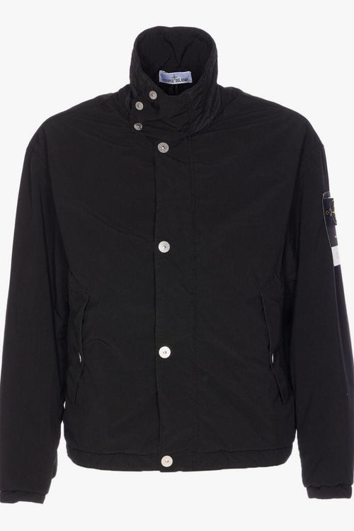 Giubbotto Nero Uomo con Patch