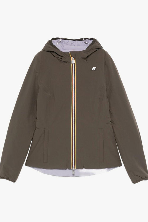 Lily St Warm Reversible Donna Giubbotto Verde-Lilla