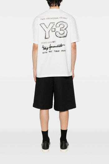 T-shirt Bianco Uomo Logo Grafico - 2