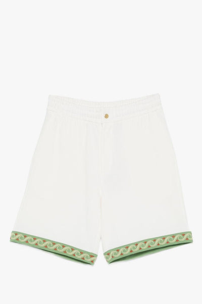 Short Ricamo Fondo Uomo Bianco