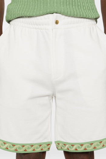 Short Ricamo Fondo Uomo Bianco - 2