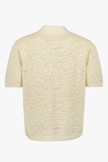 Camicia Effetto Pizzo Uomo Bianco - 3