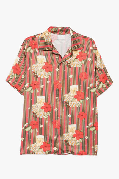 Camicia Floreale Uomo Rosa