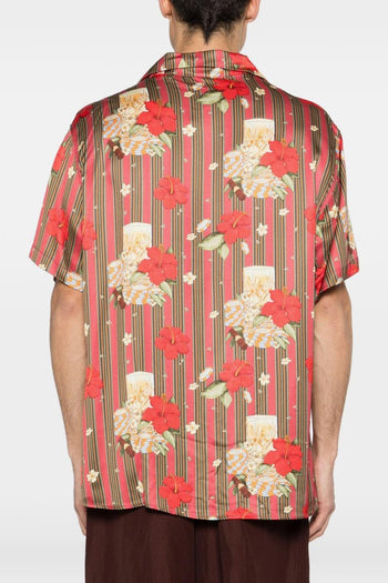 Camicia Floreale Uomo Rosa - 2