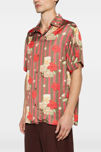 Camicia Floreale Uomo Rosa - 3