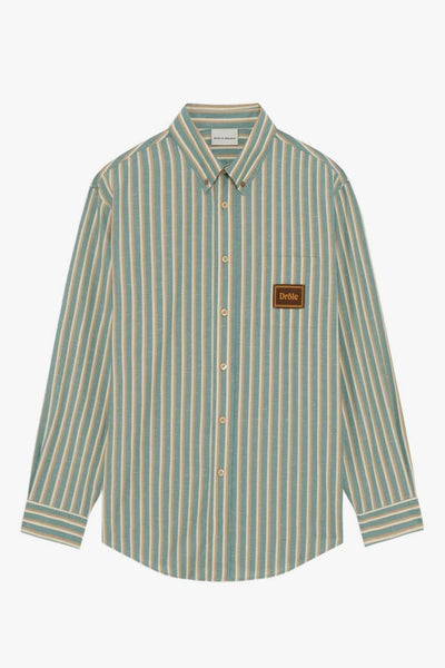 Camicia Righe Uomo Azzurro