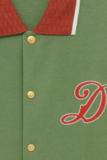 Camicia Ricamo Logo Uomo Verde - 2
