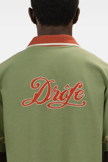 Camicia Ricamo Logo Uomo Verde - 3