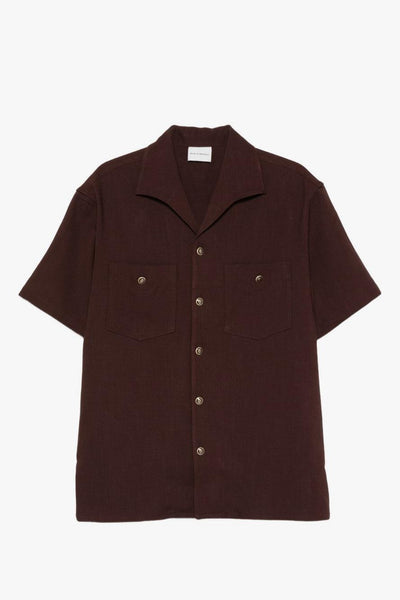 Camicia Taschini Uomo Marrone