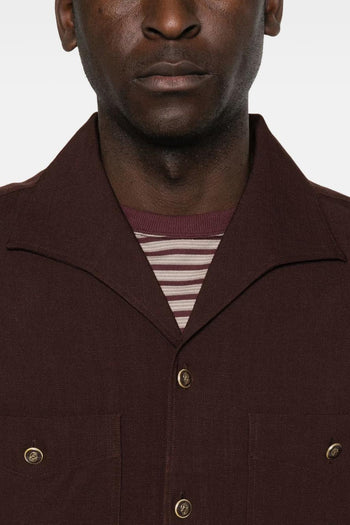 Camicia Taschini Uomo Marrone - 3