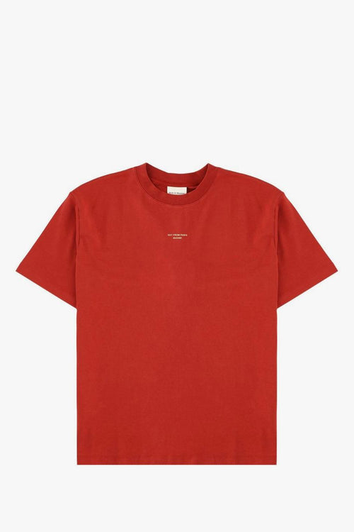 T-Shirt Not From Paris Madame Uomo Rosso