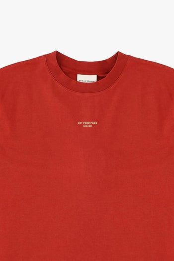 T-Shirt Not From Paris Madame Uomo Rosso - 2