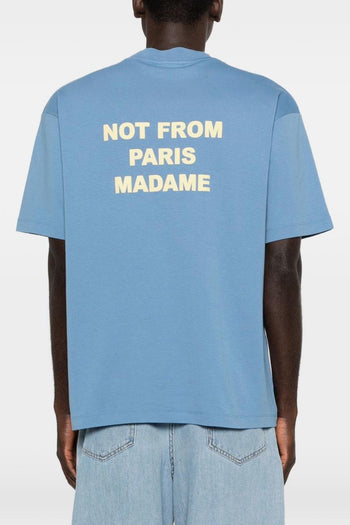 T-Shirt Not From Paris Madame Uomo Blu - 3
