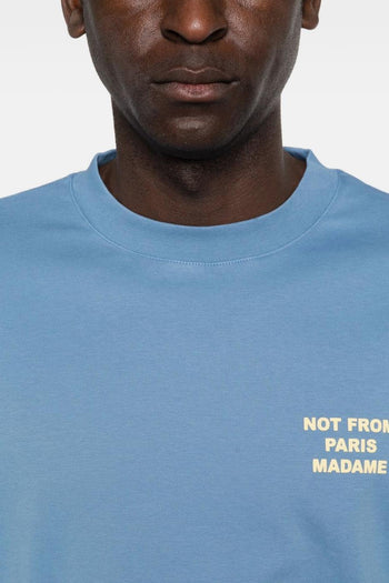 T-Shirt Not From Paris Madame Uomo Blu - 4