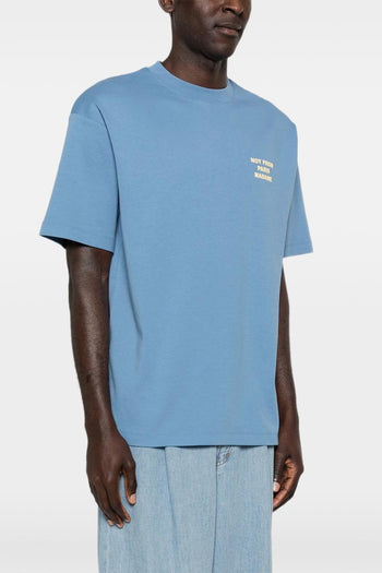 T-Shirt Not From Paris Madame Uomo Blu - 5