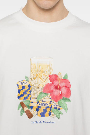 T-Shirt Stampa Floreale Uomo Bianco - 2