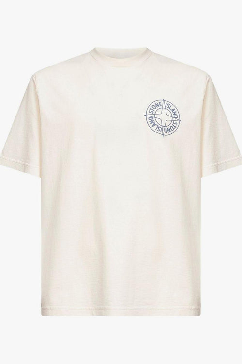 T-Shirt Bianco Uomo Stampa Logo