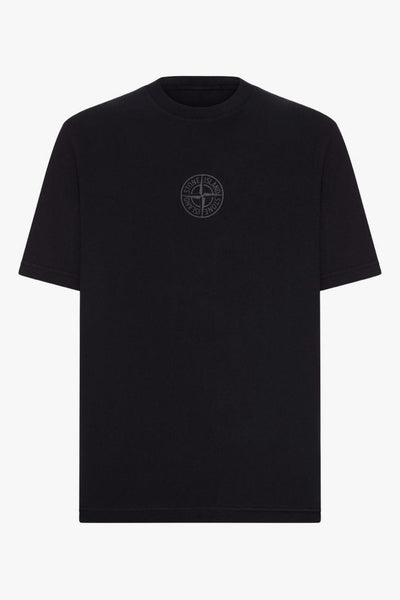 T-shirt Nero Uomo Dettaglio Logo