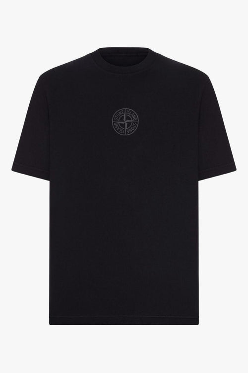 T-shirt Nero Uomo Dettaglio Logo