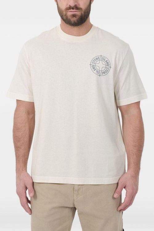 T-shirt Bianco Uomo Stampa Logo