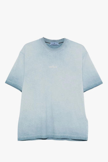 T-Shirt Celeste Uomo Logo - 5