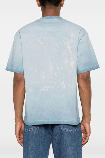 T-Shirt Celeste Uomo Logo - 3
