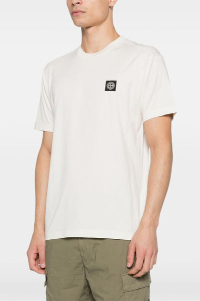 T-Shirt Bianco Uomo Micro Logo