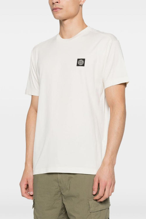 T-Shirt Bianco Uomo Micro Logo