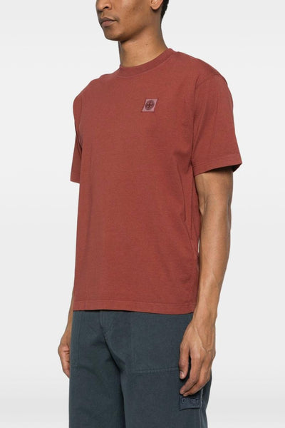 T-Shirt Rosso Uomo Micro Logo
