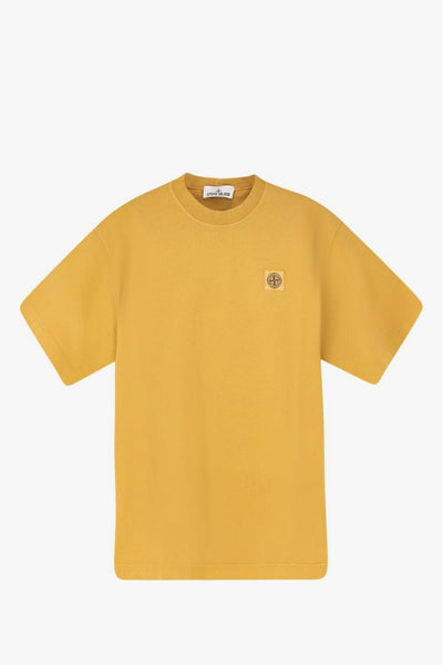 T-Shirt Giallo Uomo Micro Logo
