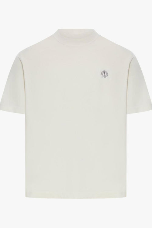 T-Shirt Bianco Uomo Micro Logo