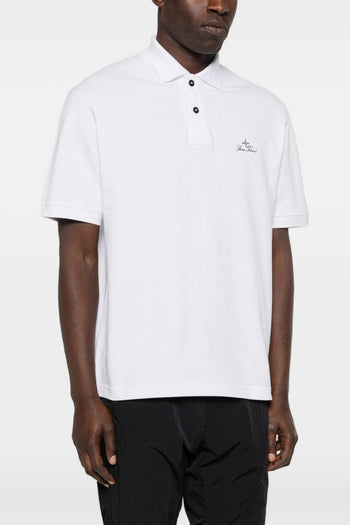 Polo Bianco Uomo Ricamo Logo - 2