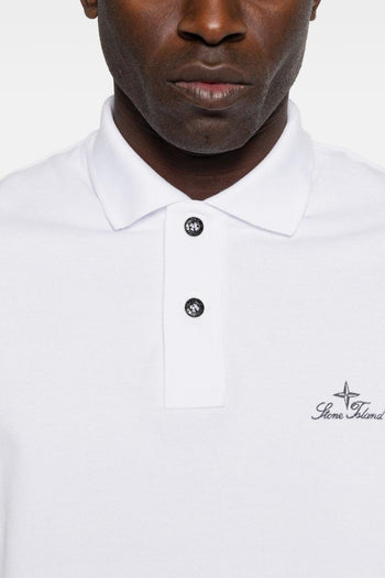 Polo Bianco Uomo Ricamo Logo - 3