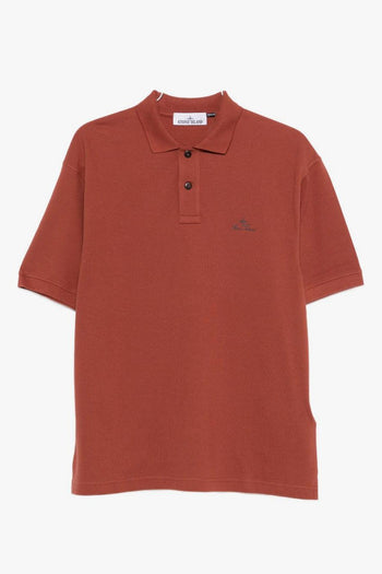 Polo Rosso Uomo Patch Logo - 5