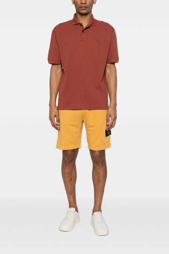 Polo Rosso Uomo Patch Logo - 2