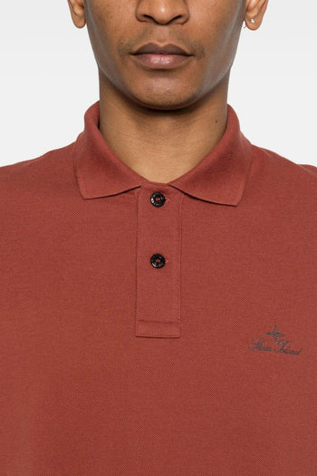 Polo Rosso Uomo Patch Logo - 4