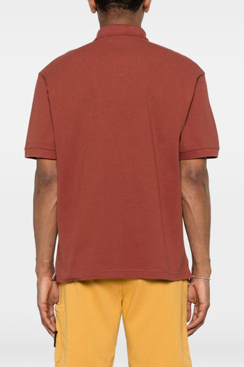 Polo Rosso Uomo Patch Logo - 3