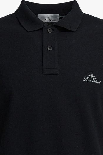 Polo Blu Uomo Ricamo Logo - 3