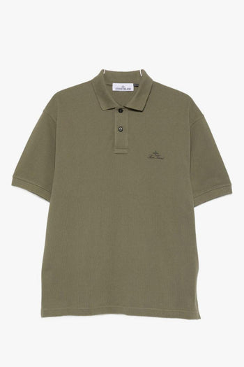 Polo Verde Uomo Ricamo Logo - 5